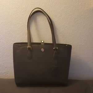 Tory Burch Small Saffiano Leather Robinson Tote